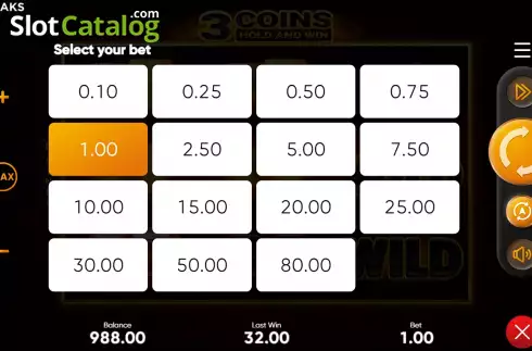 Скрін4. 3 Coins Hold and Win слот