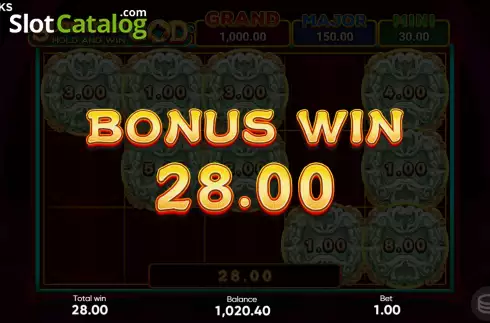 Bonus Game Win Screen 5. Super Rich God Hold and Win slot
