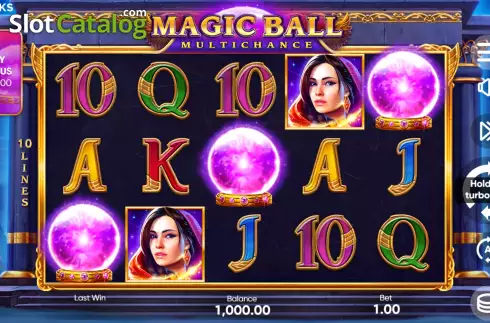 Game Screen. Magic Ball (3 Oaks) slot