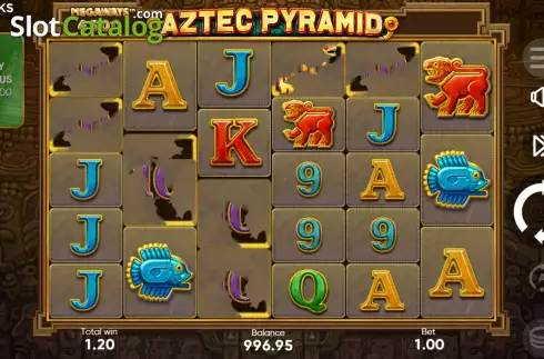 Win Screen. Aztec Pyramid Megaways slot