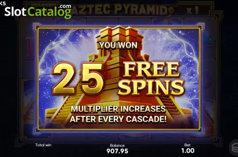 Free Spins Win Screen 2. Aztec Pyramid Megaways slot