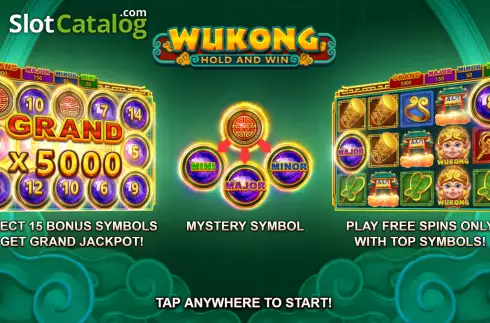 Start Screen. Wukong Hold and Win slot
