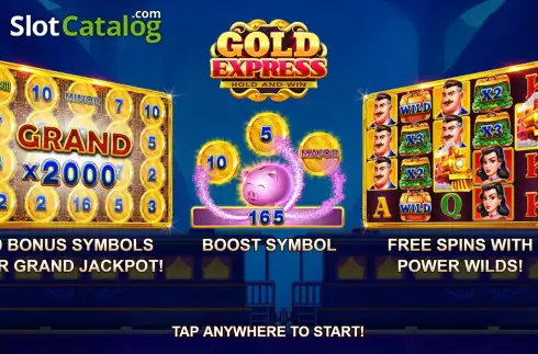 Start Screen. Gold Express Hold and Win slot