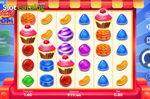 Free Spins Win Screen. Candy Boom slot