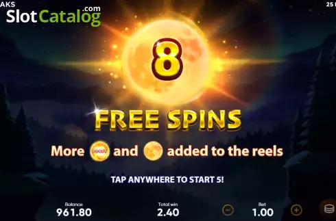 Free Spins Win Screen 2. Black Wolf slot