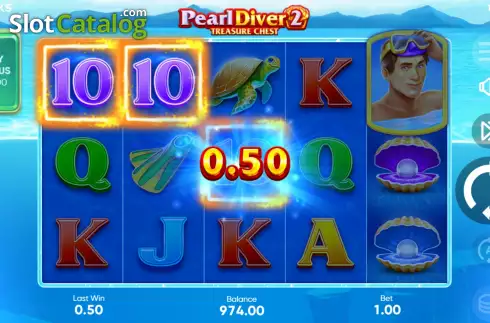 Bildschirm4. Pearl Diver 2: Treasure Chest slot