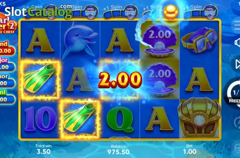 Free Spins Win Screen 3. Pearl Diver 2: Treasure Chest slot