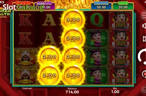 Bonus Game Win Screen 2. Caishen Wealth Hold and Win slot