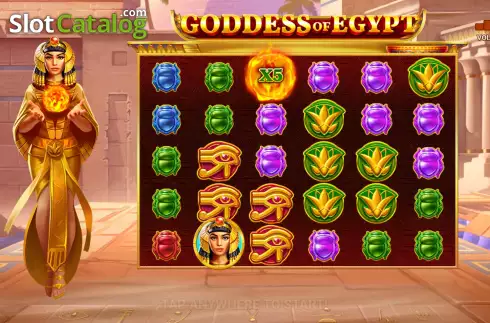 Start Screen. Goddess of Egypt (3 Oaks) slot
