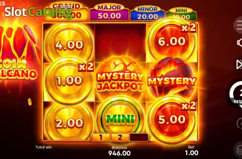 Bonus Game Win Screen 3. Coin Volcano slot