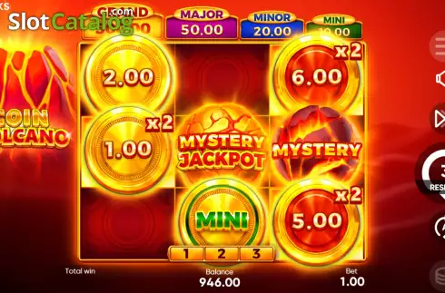 Bonus Game Win Screen 4. Coin Volcano slot