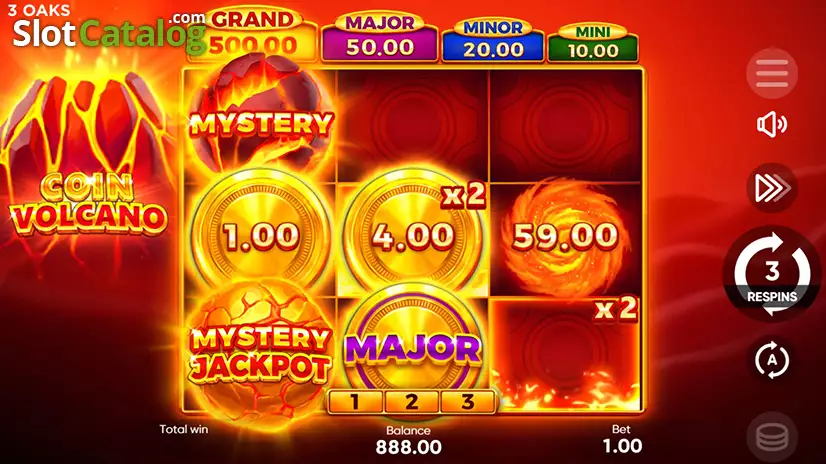 Coin Volcano Slot Hold and Win