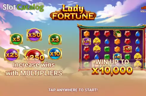 Start Screen. Lady Fortune (3 Oaks) slot