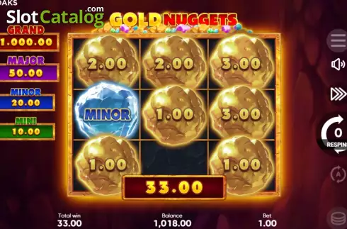 Скрин3. Gold Nuggets (3 Oaks) слот