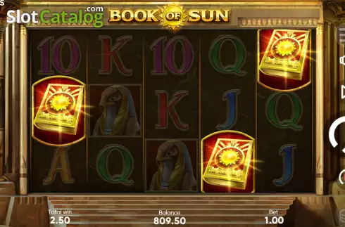 Free Spins Win Screen. Book of Sun slot