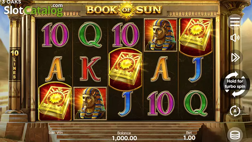 Video Book of Sun Slot Gameplay