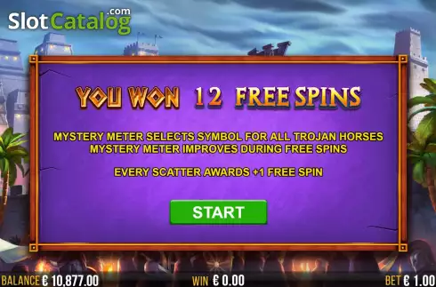 Free Spins 1. 12 Trojan Mysteries slot