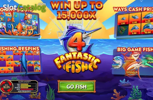 Start Screen. 4 Fantastic Fish slot