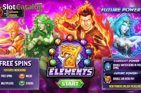Start Screen. 7 Elements slot