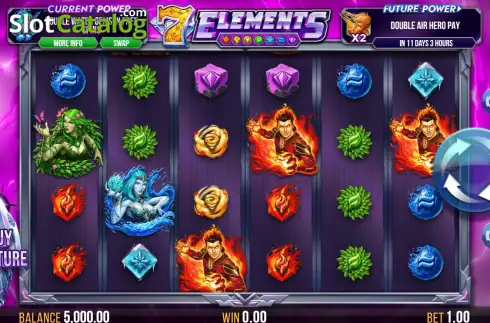 画面3. 7 Elements カジノスロット