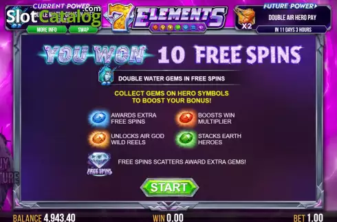 Free Spins 1. 7 Elements slot