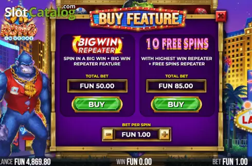 Buy Bonus Menu. 9K Kong in Vegas slot