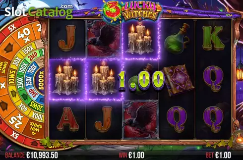 Win Screen 3. 3 Lucky Witches slot