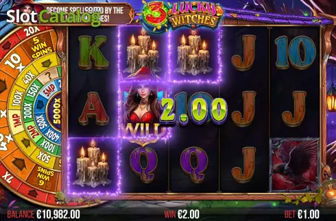 Bildschirm7. 3 Lucky Witches slot