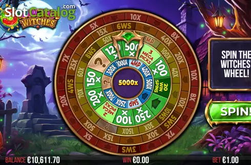 Witches' Wheel 2. 3 Lucky Witches slot
