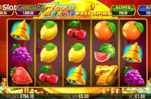 画面7. 7 Gold Fruits カジノスロット