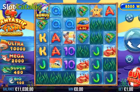 Bildschirm3. 4 Fantastic Fish Gigablox slot