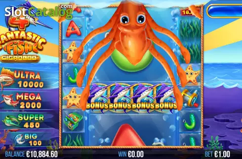 Bildschirm9. 4 Fantastic Fish Gigablox slot