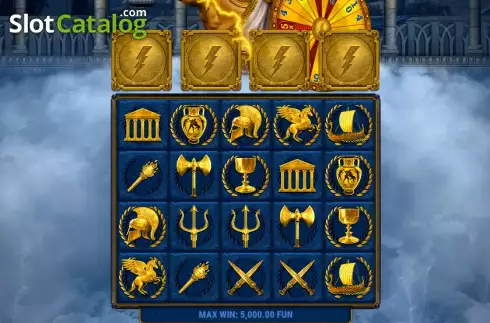 Game screen. Zeus Quest slot