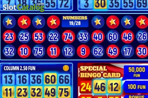 画面3. The American Bingo カジノスロット
