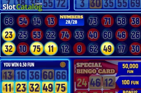 Win screen. The American Bingo slot