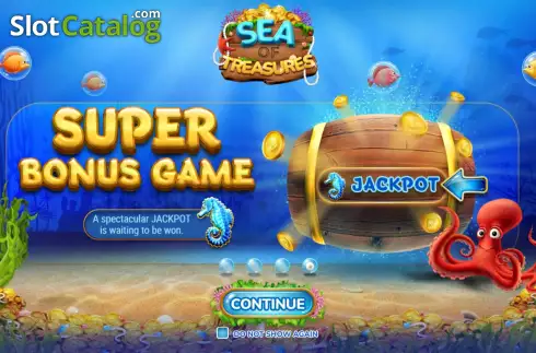 Game Features screen 4. Sea of Treasures slot