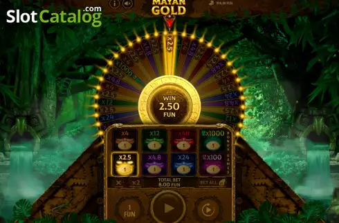 Pantalla5. Mayan Gold (7777 Gaming) Tragamonedas 