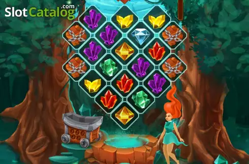 Game screen. Gingers and Gems slot