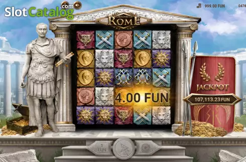 Bildschirm4. Fortunes of Rome slot