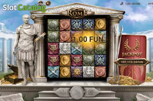 Bildschirm3. Fortunes of Rome slot