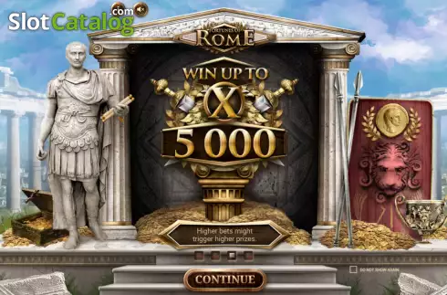 Bildschirm7. Fortunes of Rome slot