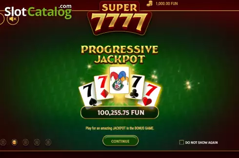 Game Features screen 2. Super 7777 slot