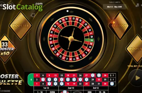 Game screen 2. Booster Roulette slot