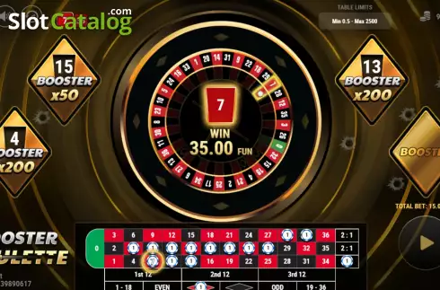 Win screen 2. Booster Roulette slot