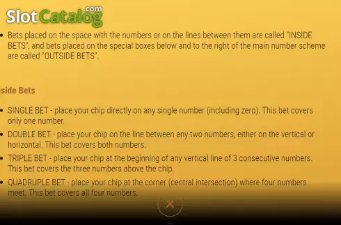 Game Rules screen 3. Booster Roulette slot