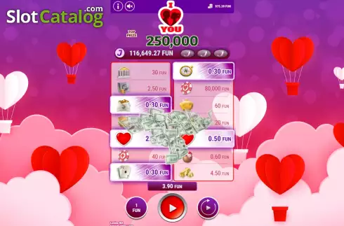 Bildschirm4. I Love Cash Valentine slot