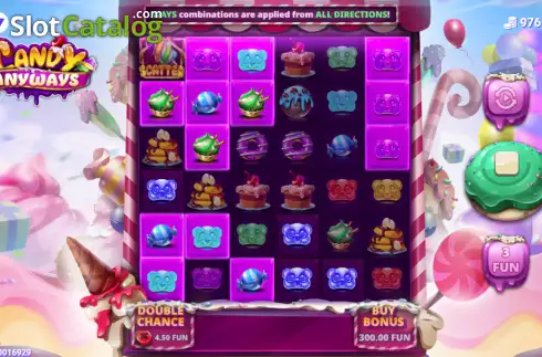 Win screen. Candy Anyways slot