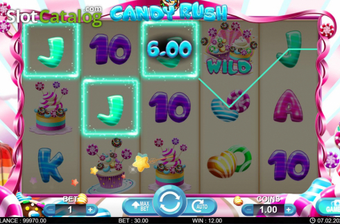 Bildschirm3. Candy Rash slot
