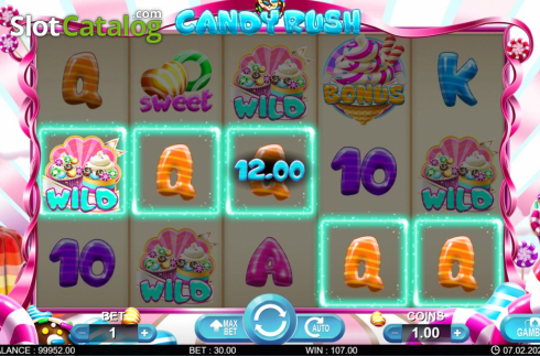 Win screen 2. Candy Rash slot