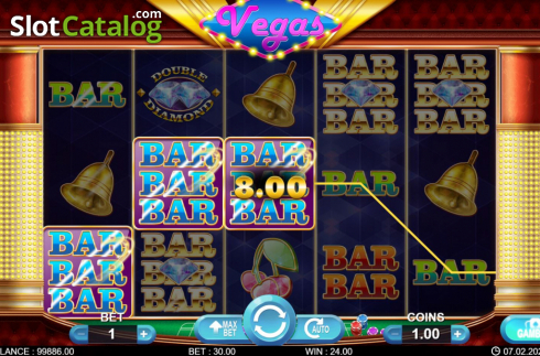 Win screen 2. Golden Vegas (7mojos) slot